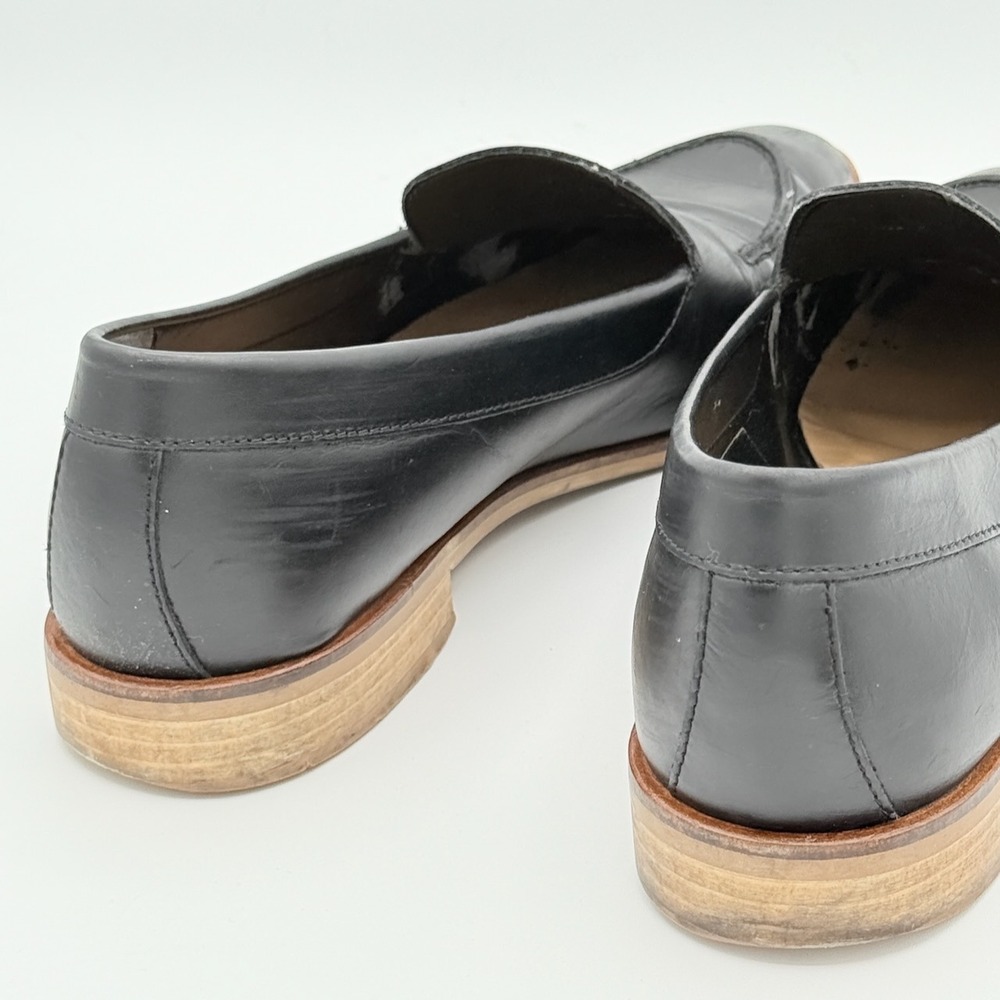 Everlane Womens Modern Loafer 8.5 Black Leather Pointed Toe Italian Minimalist - Picture 6 of 10